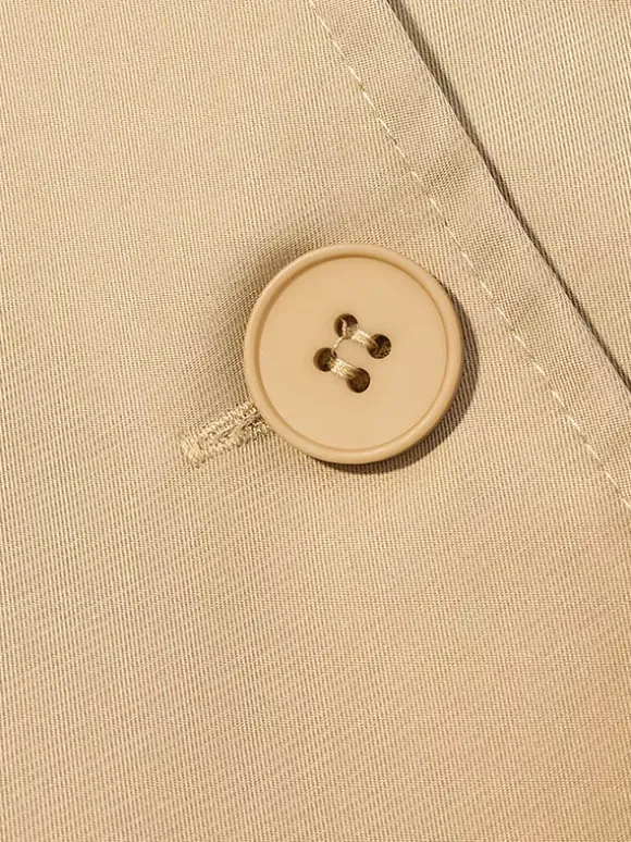 Trench-coat court pour femme - Veste coupe-vent élégante et cintrée avec ceinture - Vêtement d'extérieur idéal pour le printemps du bureau au restaurant - Collection printemps 2026