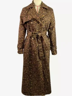 Trench-coat pour femme à double boutonnage style Old Money revers classique manches longues surdimensionné printemps vêtements d'extérieur longs 2026
