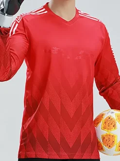 T-Shirt De Sport Arbitre Homme Manches Longues Football Polyester Confortable