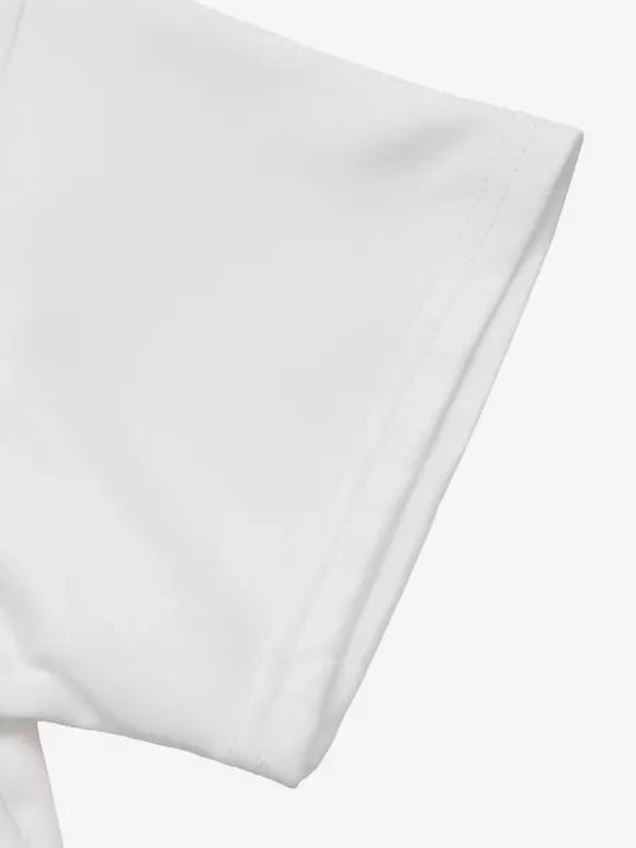 T-shirt à manches courtes blanc en viscose col rond pour femme été