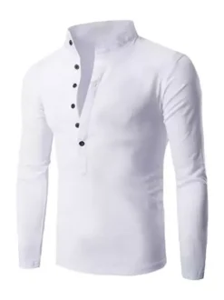T-shirts Chic Col Bijou Manches Longues