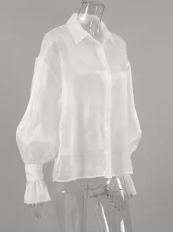 T-shirt transparent à manches longues et protection solaire pour femme (2026)