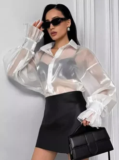 T-shirt transparent à manches longues et protection solaire pour femme (2026)