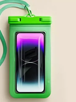 Étui de téléphone transparent et étanche IPX8 résistant à l'eau profonde pour la plage la natation et le surf.