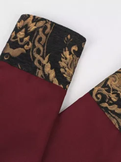 Tunique viking médiévale pour homme costume de chevalier pirate Renaissance avec gilet à lacets tenue de jeu de rôle pour Halloween et cosplay
