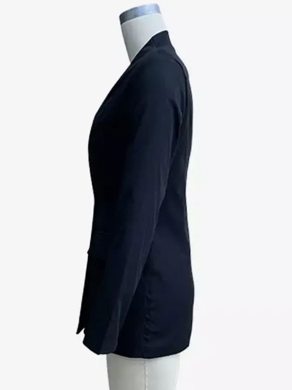 Veste blazer noire classique pour femme col en V un bouton coupe slim vêtements d'extérieur de printemps 2026