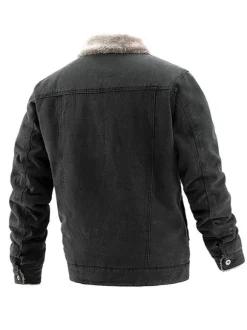 Veste Homme Boutons Denim Élégant