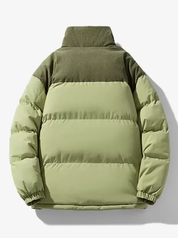 Veste Matelassée Pour Hommes Manteaux Chic Noir Vert Cool Chaud Hiver