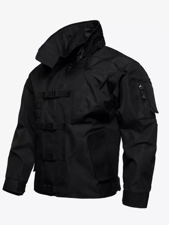 Veste militaire décontractée à manches longues pour homme