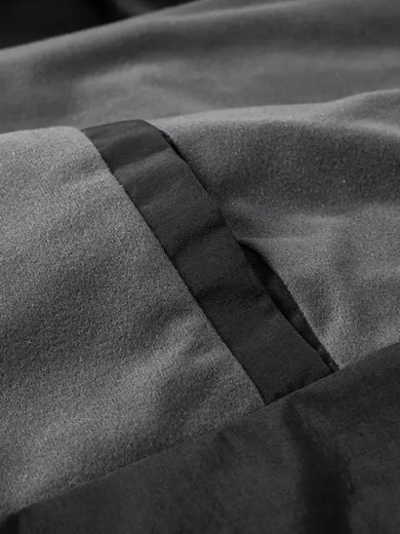 Veste Pour Homme À Capuche Fermeture Éclair En Polyester Décontracté Imperméable