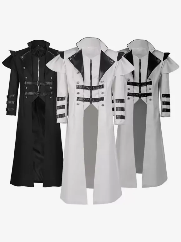 Veste Vintage Rétro Manches Longues Médiéval Soirée Manteau Gothique
