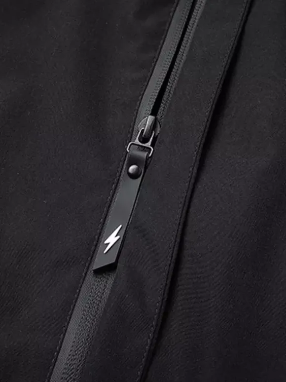 Veste à capuche pour homme manches longues fermeture éclair poches latérales manteau décontracté