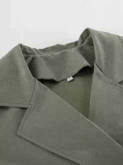 Veste coupe-vent courte à taille nouée pour femme 2026