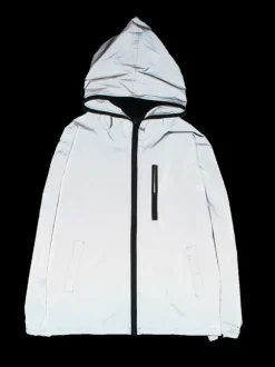 Veste de course de nuit unisexe à paillettes réfléchissantes style hip-hop