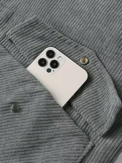 Veste d'hiver en velours côtelé grande taille pour homme doublure polaire avec quatre poches à rabat sur le devant