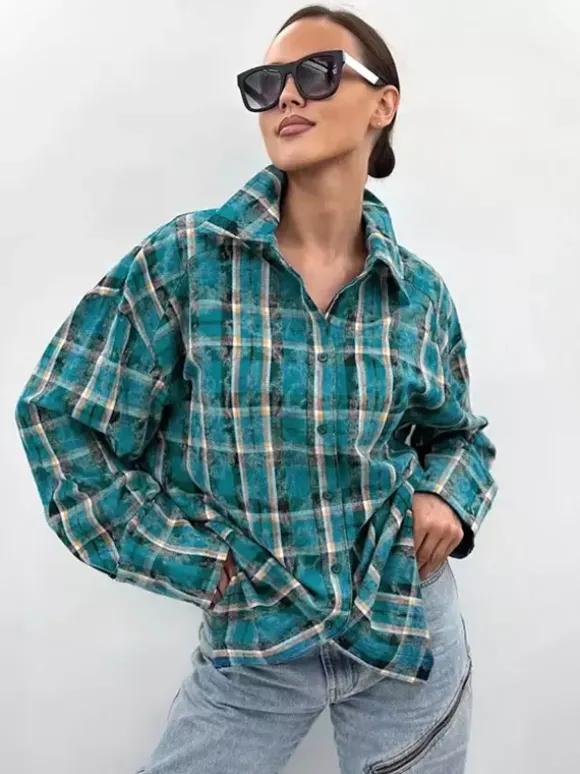 Veste femme à col rabattu boutons coton manches longues vêtement d'extérieur