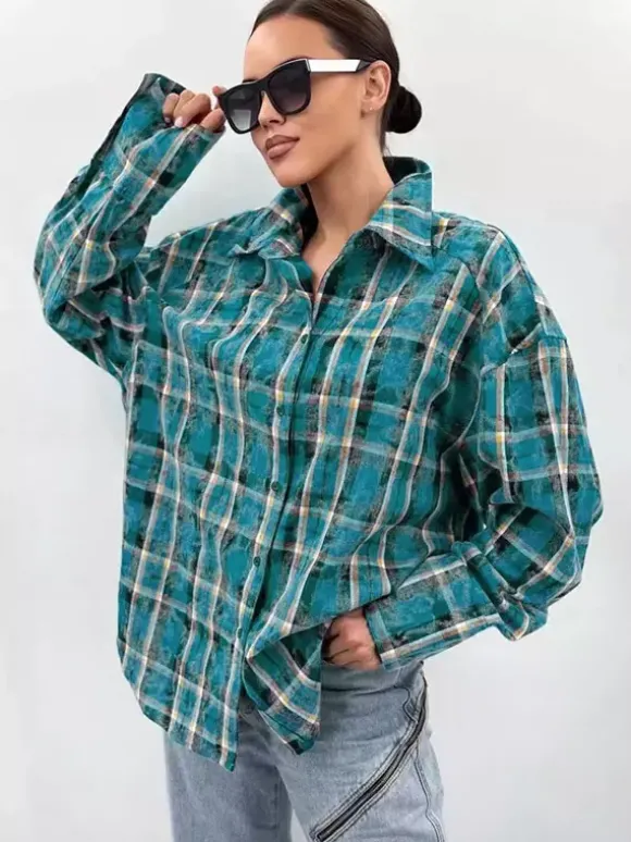 Veste femme à col rabattu boutons coton manches longues vêtement d'extérieur