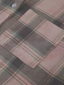 Veste femme à col rabattu cardigan à carreaux décontracté à manches longues