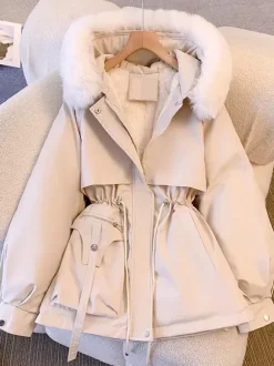 Veste Femme Fausse Fourrure Polyester