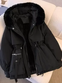 Veste Femme Fausse Fourrure Polyester