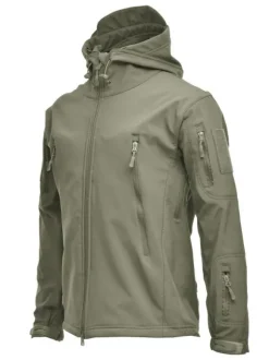 Veste Homme Zipper Polyester Élégant