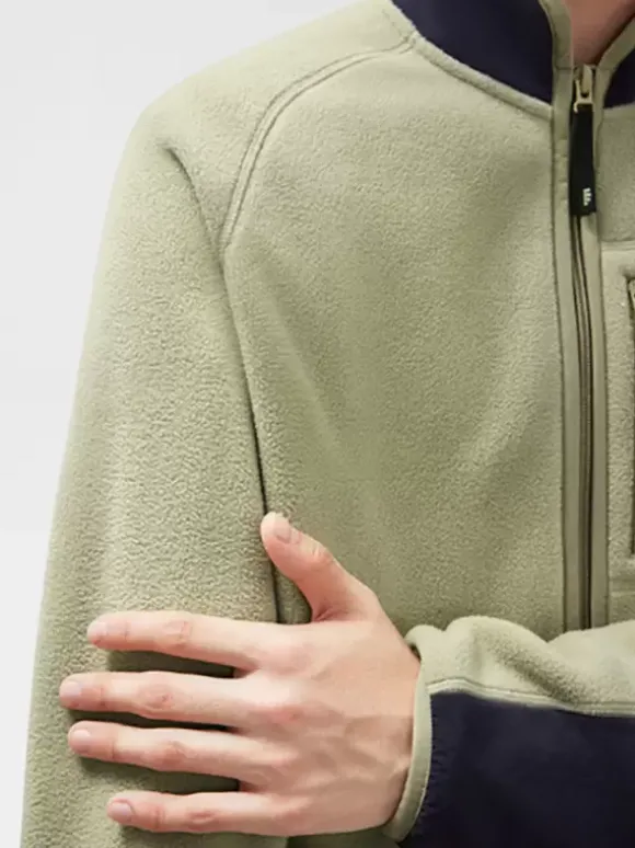 Veste Polaire Col Montant Homme Manteau Chaud D'hiver Imprimé Losanges