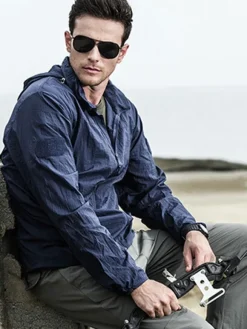 Vestes et manteaux pour hommes Veste pour homme Vestes de Hommes Casual Khaki Royal Blue Moderne