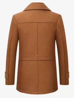 Vestes Homme Manteaux Costume Homme Col Rabattu Chic Camel Qualité
