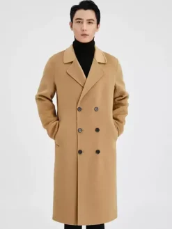 Vestes Hommes Manteaux Col Rabattu À Revers Confortable Gris Chesterfield Chic