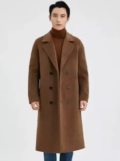 Vestes Hommes Manteaux Col Rabattu À Revers Confortable Gris Chesterfield Chic
