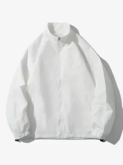 Vestes Hommes Manteaux Sport Décontracté Chic Noir Oversize Col Montant