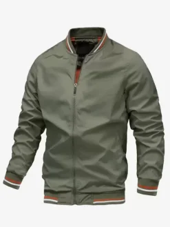 Vestes Hommes Manteaux Manches Longues À Glissière Éclaire Confortable Décontracté