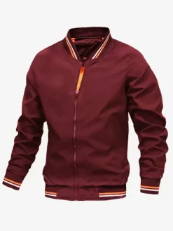 Vestes Hommes Manteaux Manches Longues À Glissière Éclaire Confortable Décontracté