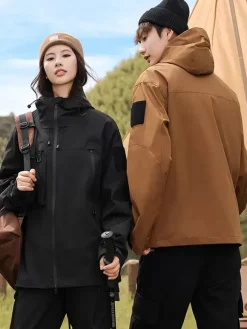 Vestes Manteaux hommes Décontracté Sport à Capuche Noir Écru Blanc Incroyable