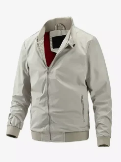 Vestes pour hommes avec poches zippées et manches longues