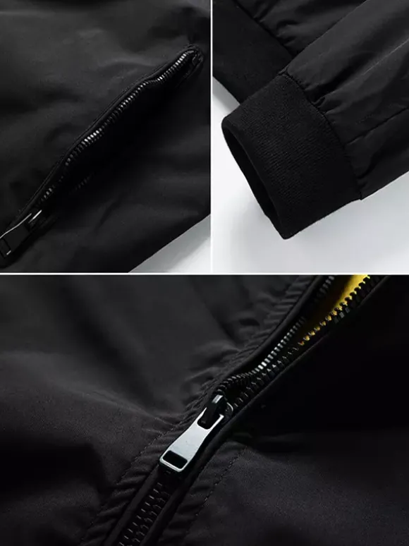 Vestes pour hommes avec poches zippées et manches longues