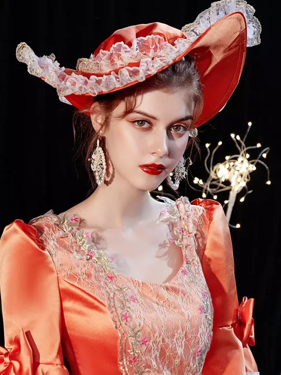 Vintage Chapeau Polyester Royal Costume Déguisement Rétro Accessoires
