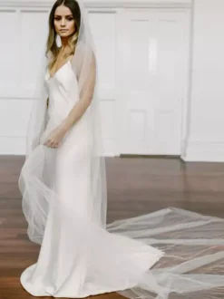 Voile de mariée Tulle Cut Edge Voile de mariée