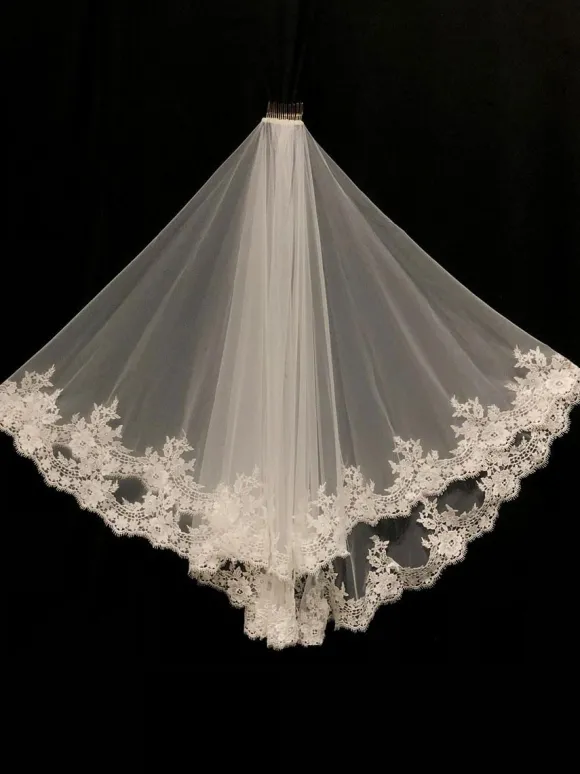Voile de mariée ivoire