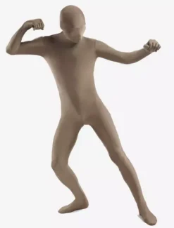 Vêtement de zentai olive unicolore enveloppé Déguisements Halloween