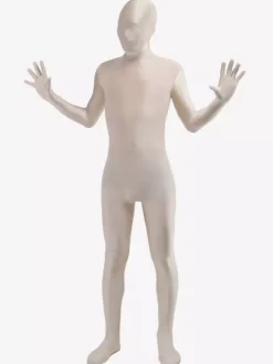 Vêtement de Zentai unisexe en couleur chair en coton de lycra Déguisements Halloween