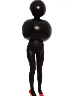 Vêtement latex gonflable noir tendance Déguisements Halloween