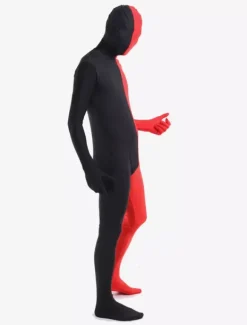 Vêtement de zentai beau combinaison enveloppé unisexe en lycra spandex multicolore effet patchwork Déguisements Halloween