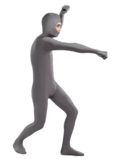Vêtement de zentai gris foncé unicolore en lycra spandex Déguisements Halloween