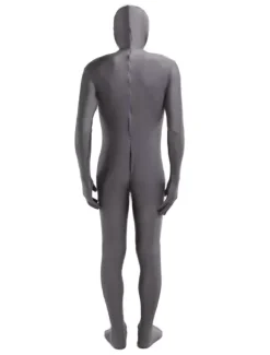 Vêtement de zentai gris foncé unicolore en lycra spandex Déguisements Halloween