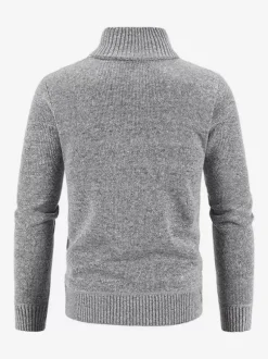 Vêtements Cardigan Pour Hommes Pulls Décontracté Manches Longues Zipper