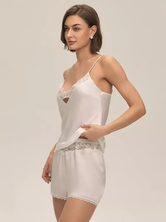 Vêtements d'intérieur à bretelles col sans manches tenue en mousseline