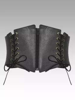 Vêtements vintage Corset vintage Vêtements vintage pour femmes Corset noir à lacets Chic pour femmes adultes