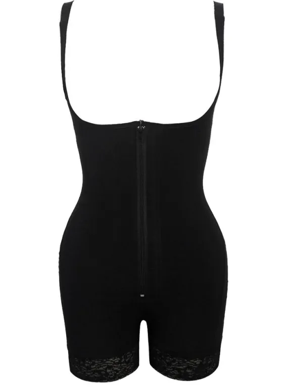 Women's Waip Shaper Underbust sans manches Ruffled Shaping Bodysuit