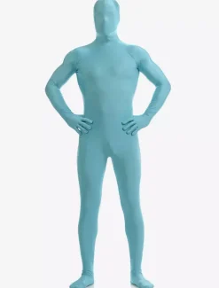 Zentaï en lycra spandex bleu ciel clair Déguisements Halloween